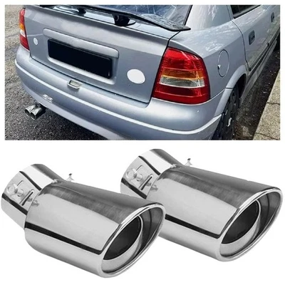 For Volvo S40 S70 S60 2PC Car Tail Pipe Exhaust Rear Muffler Tailpipe Tip Foto 1 de 4