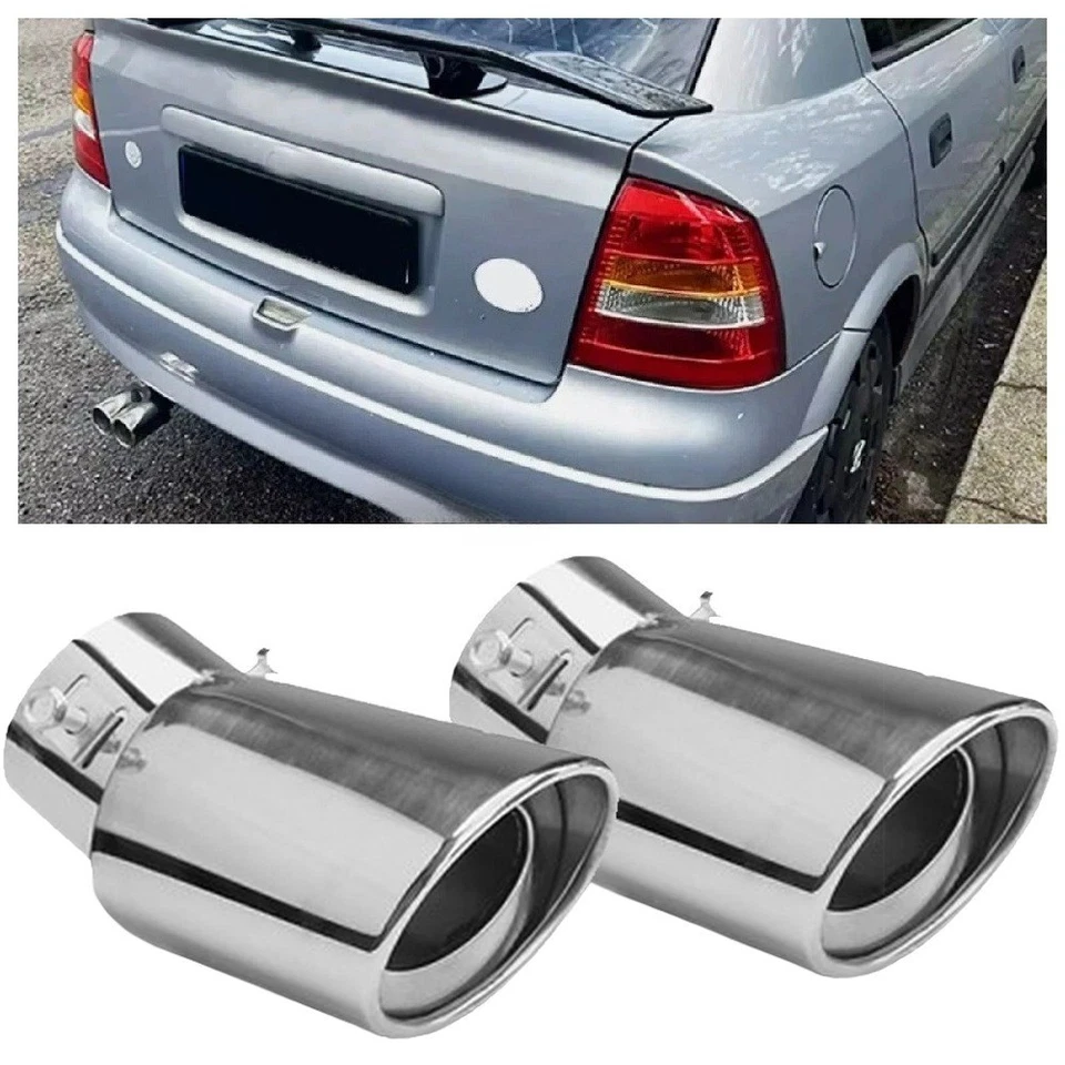 For Volvo S40 S70 S60 2PC Car Tail Pipe Exhaust Rear Muffler Tailpipe Tip Foto 1 de 4