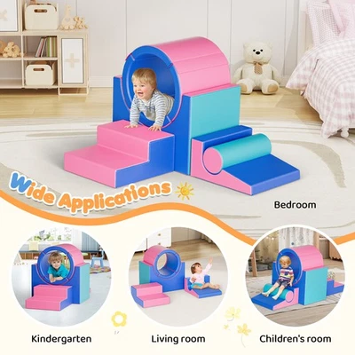 5 Pieces Foam Climbing Blocks for Toddlers Motor Skills Indoor Exercise Toys - Image 1 of 4