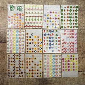 12 Vintage ATA Sticker Sheets Mini Full & Partial Holidays American Teacher Assn - Picture 1 of 15