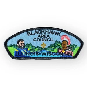 Blackhawk Area Council BSA Patch – Illinois Wisconsin – Vintage 1970s–80s CSP - Picture 1 of 2