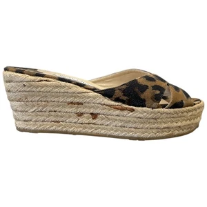 Jimmy Choo Damen Sandalen Leopard Keilabsatz Braun EU 39,5 / UK 6,5 - Bild 1 von 16