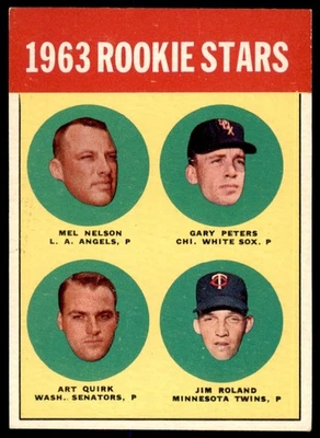 1963 Topps Rookies Quirk/Roland #522 como nuevo Foto 1 de 2