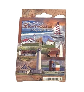 Michigan Lighthouses Souvenir Playing Cards Great Lakes Collectible Memorabilia - Picture 1 of 3