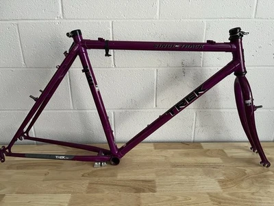 Vintage Purple Trek 930 Singletrack Frame Fork 20” MTB 26 Lugged Retro Cruiser - Image 1 of 4