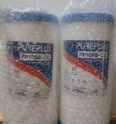 (2) PUREPLUS PP10BB-CC Sediment & Activated Carbon Water Filter Replacement NEW - Image 1 of 2