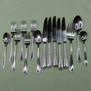 Wallace Arlington Lot of 14 Soup 4 Salad Forks 5 Knives 1 Teaspoon Serving - Picture 1 of 12