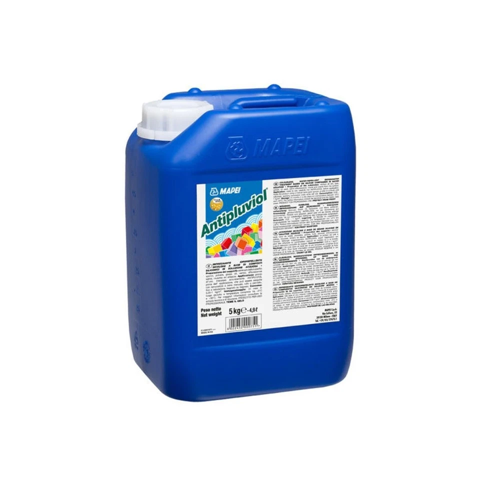 MAPEI ANTIPLUVIOL IMPREGNANTE IDROREPELLENTE 5KG PROTEZIONE ESTERNI  - Immagine 1 di 1