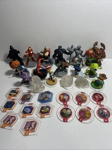 Lot Of 17 Disney Infinity Figures From Marvel, Disney , Star Wars 14 Power Discs - Picture 1 of 12