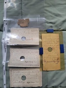 CONNECTICUT COLONIAL COMPTROLLER AND SHILLING NOTE LOT - Picture 1 of 11