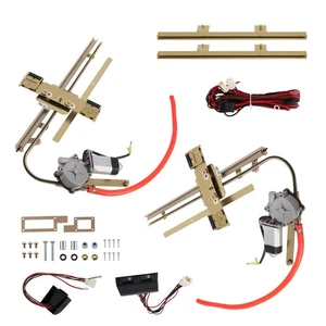 Power Window Upgrade Kit for Ford Chevy Chrysler 2-Door Flat Glass Windows 1932- - Picture 1 of 14