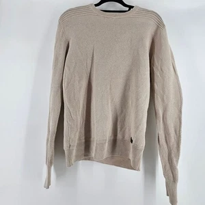 BELSTAFF Mens Silk Blend Knit Crewneck Sweater Size L Old Money Quiet Luxury - Picture 1 of 11