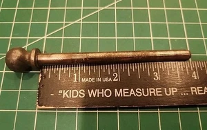 Antique Vtg Cannon Ball Top Finial Door Hinge Pin 3⅞" x 19/64" - HP - Picture 1 of 8
