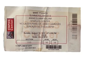 WWE Summerslam 2013 Ticket Stub 18. August 2013. Staples Center Daniel Bryan Cena - Bild 1 von 2
