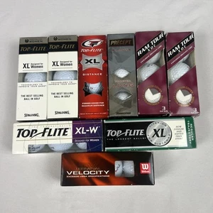 New Golf Balls Mixed Lot Nine 3pks 27 Balls Spalding Wilson Ram Tour Bridgestone - Picture 1 of 8