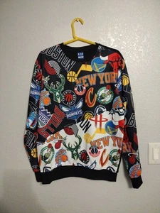 Ultra Game NBA Multiple Teams Logo Crew Neck Sweatshirt Size Medium - Picture 1 of 5