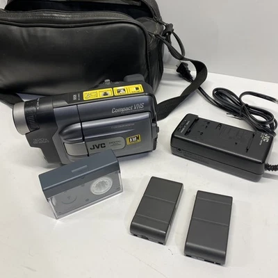 JVC GR-AXM510U Compact VHS-C Tape Video Camera Camcorder TESTED Read* - Image 1 of 4