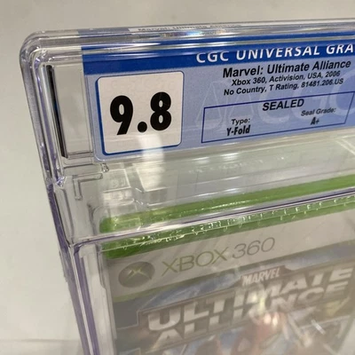 1st Print Marvel: Ultimate Alliance TIED TOP POP CGC 9.8 A+ Xbox 360 Spider-Man - Image 1 of 4