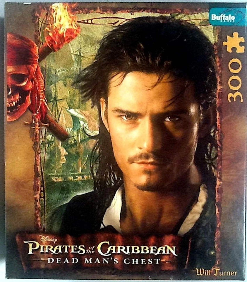 Will Turner Disney Piratas del Caribe Cofre del Hombre Muerto 300 piezas 15" X 21.25" Foto 1 de 1