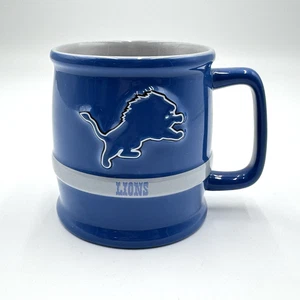 Detroit Lions NFL 3D Tankard Coffee Mug Cup Logo Large Sturdy 16oz New Sticker - Picture 1 of 9