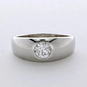 Solitär Verlobungsring klassisch 14K Gold 1,06 ct rund Lab-gezüchtet Diamant E SI1 - Bild 1 von 8