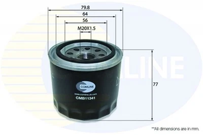 ENGINE OIL FILTER COMLINE FOR PROTON SATRIA 1.3 L - Image 1 of 4