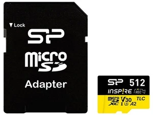 59028870815 Karta pamięci microSDXC Inspire 512GB UHS-I U3 A2 V30 4K TLC SILIKON - Zdjęcie 1 z 2