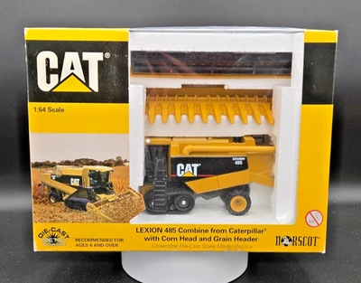 1/64 Norscott Cat Caterpillar Lexion Combine 485 con cabezas de maíz y grano, 55028 Foto 1 de 4
