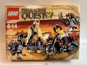 NIB Lego 7306 Pharaoh's Quest Golden Staff Guardians Mac McCloud Sealed Retired
