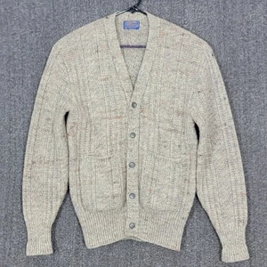 Vintage Pendleton Pullover Herren XL beige 100 % reine Schurwolle Strickjacke hergestellt in den USA - Bild 1 von 12