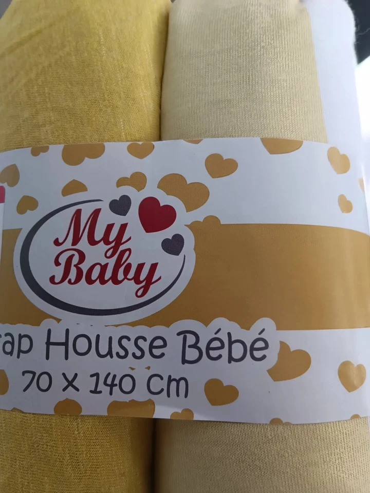 My Baby Spannbettlaken 2er Set 70x140 cm gelb/gelb weiß - Bild 1 von 1