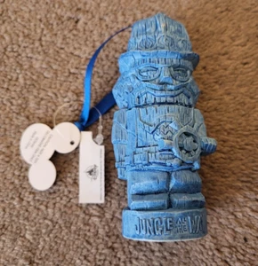 Disney Parks Trader Sam's Dschungelkreuzfahrt Tiki Ornament blau Nussknacker NEU - Bild 1 von 5