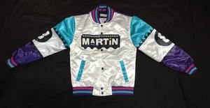 Headgear Classics Martin "Lawrence" 8 Ball Satin Bomber Jacket Size Medium NWT - Picture 1 of 15