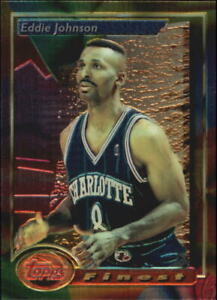 1993-94 Finest Charlotte Hornets Basketball Card #27 Eddie Johnson