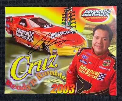 签名 Cruz Pedregon - Ready To Rumble 10x8 英寸赛车宣传卡 FVF 7.0 — 第 1/2 张图片
