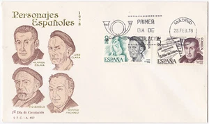 Spain FDC 1978 – Michel 2348/49 Spanish Celebrities: Hilarión Eslava José Clara - Picture 1 of 1