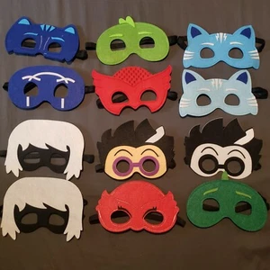 Superhelden Tier Maske Party Gastgeschenke Filz (12 Stück) Geburtstag Halloween  - Bild 1 von 6