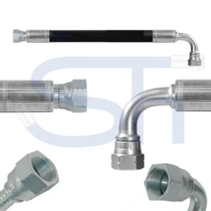 Hydraulikschlauch 2SC - Premium HOCHDRUCK UNF flexibel JIC 7/16"- 9/16" - 3/4" - Bild 1 von 5