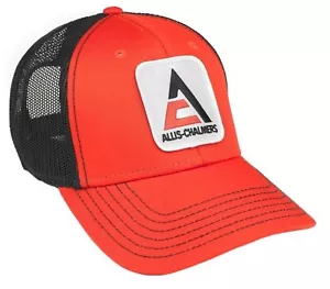 Naranja con malla negra Allis Chalmers sombrero nuevo logotipo - Imagen 1 de 1