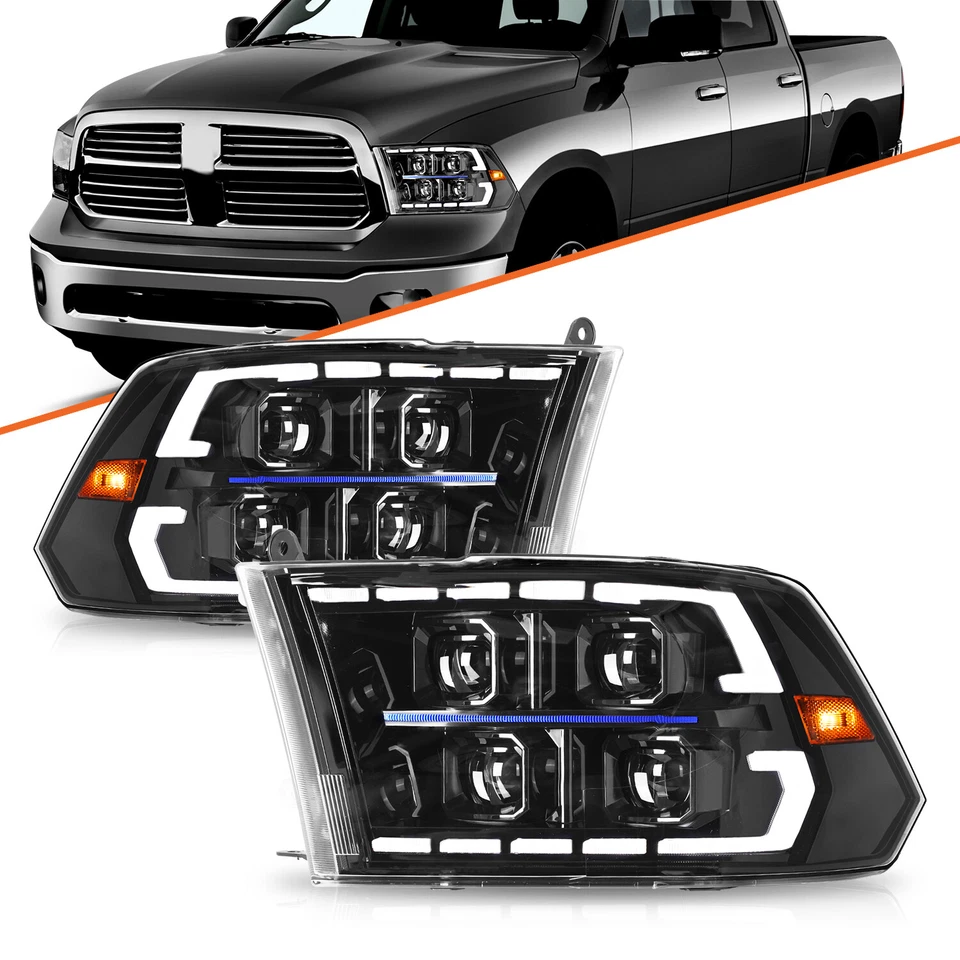 For 2009-18 Dodge Ram 1500 2010-2018 2500 3500 FULL LED Projector Headlights Foto 1 de 1