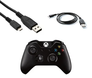 3m Micro USB Charger Cable for Xbox One Wireless Controller Play & Charge Black - Picture 1 of 3