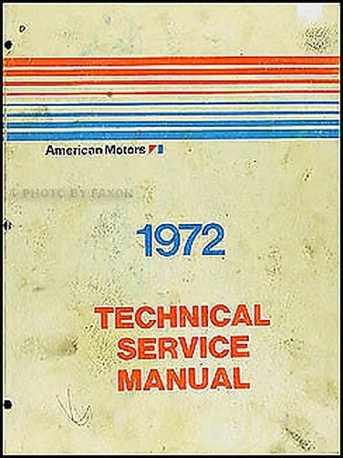 1972 AMC Negozio Manuale Originale OEM Tecnico Servizio Manuale Libro - Immagine 1 di 1