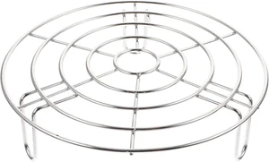 Baking Rack Stainless Steel Steamer Rack round Cooling Rack Food Vegetable Steam - Picture 1 of 9