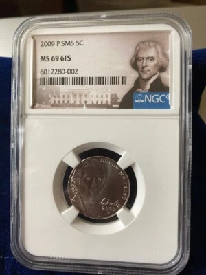 2009-P JEFFERSON NICKEL NGC MS69 6FS SMS - Image 1 of 4