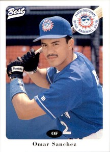 1996 Hagerstown Suns Best #19 Omar Sanchez Venezuela VZ Baseball Card