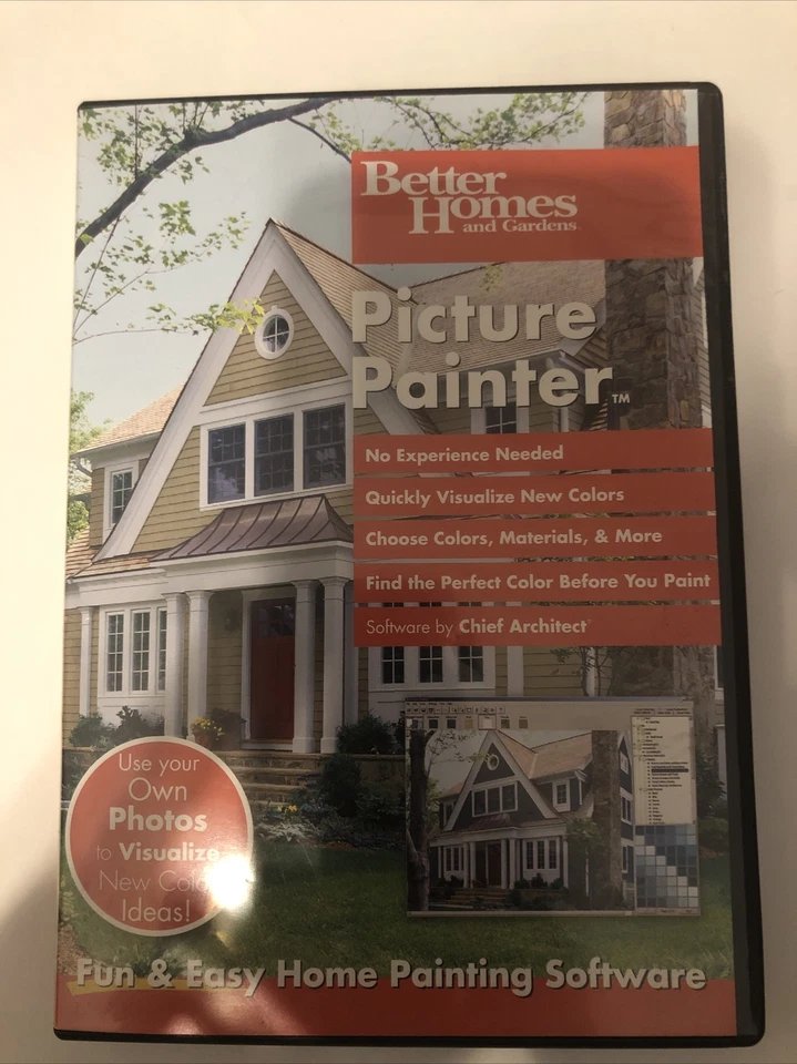 PICTURE PAINTER Better Homes and Gardens, Home Painting Software, PC CD-ROM  - Image 1 of 4