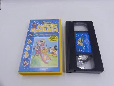 VINTAGE VHS TAPE DISNEY'S MAGIC ENGLISH NO.14 PARTY TIME GREEK DUB DEAGOSTINI - Image 1 of 4