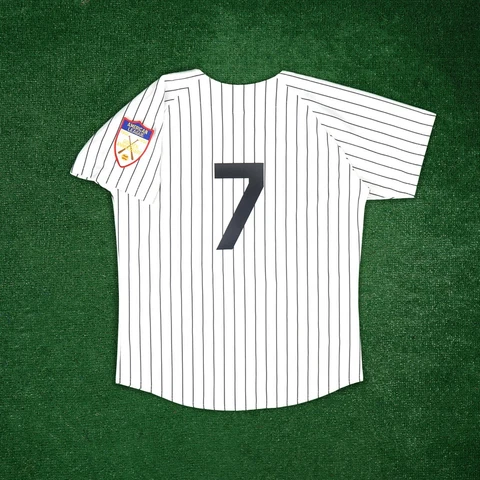 Mickey Mantle 1951 New York Yankees Cooperstown Men's Home White AL 50th Jersey Cover