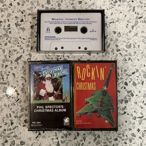 Rockin’ Christmas Cassette Elton John Phil Spector’s Album Making Spirits Bright - Picture 1 of 14