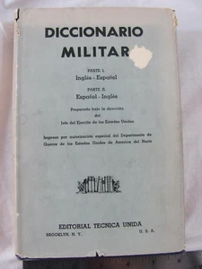 Diccionario Militar Hardcover Book ~ Editorial Tecnica Unida - Picture 1 of 12